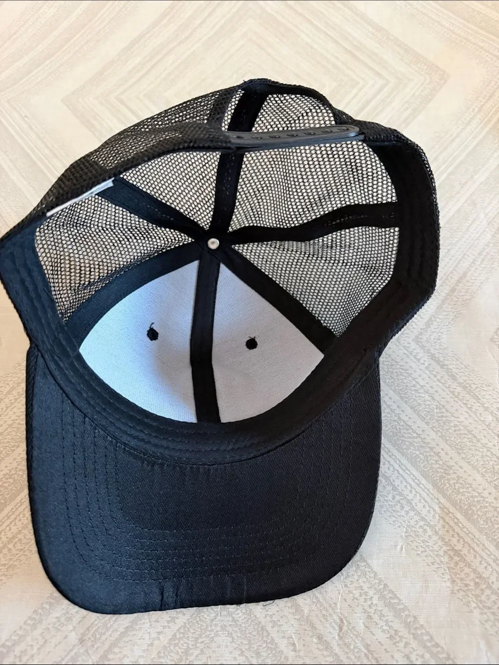 Kids Black Trucker Hat Cartoon Baseball Patch Mesh Snapback Cap Like New